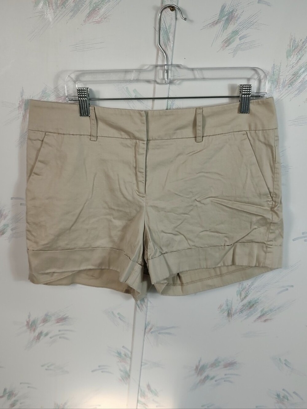 New York & Company Beige Chino Shorts 12